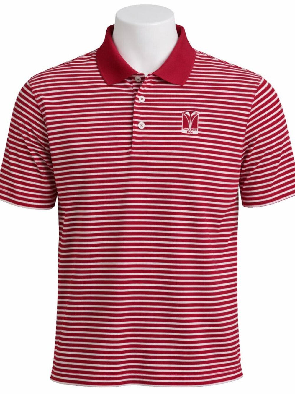 Adidas Blackwolf Run Polo Shirt Red White Striped Golf Shirt Men’s Large